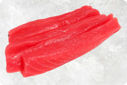 Frozen Yellowfin Tuna Strip, Natural/ Co/ Ts/ Vitamin treated