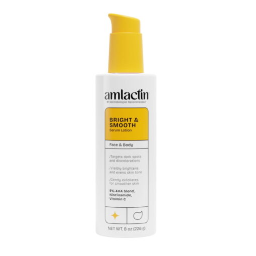 AmLactin-Bright-Smooth-Serum-8OZ_926230ba-538f-466d-9a76-e5da19054de4.1cda3a17dac395d4d564c985ae755818.jpeg AmLactin Bright and Smooth Resurfacing Serum Lotion, 8oz