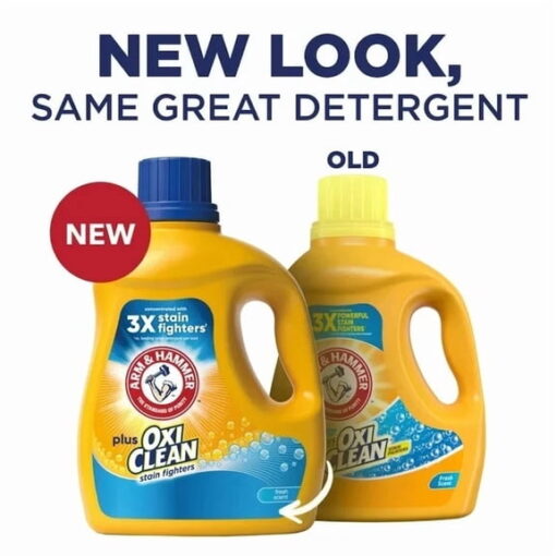 Arm & Hammer Plus Oxiclean Stain Fighter Liquid Laundry Detergent, Fresh Scent,