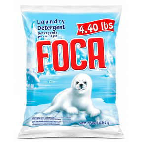 Foca Powder Laundry Detergent for Tough Stains, Enzyme Formula, 4.40 lbs