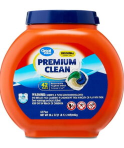 Great Value Premium Clean Laundry Pacs, Original Scent, 42 Count