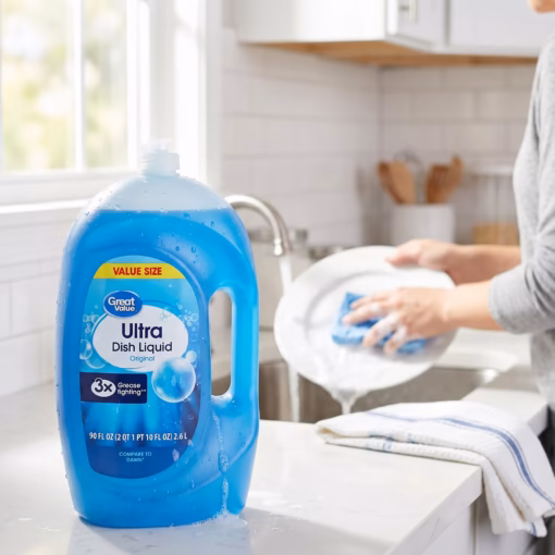 Great Value Ultra Original Dish Liquid, 90 fl oz