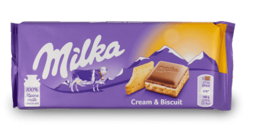 Milka-Cream-Biscuit-2.png Milka Cream & Biscuit Chocolate Bar